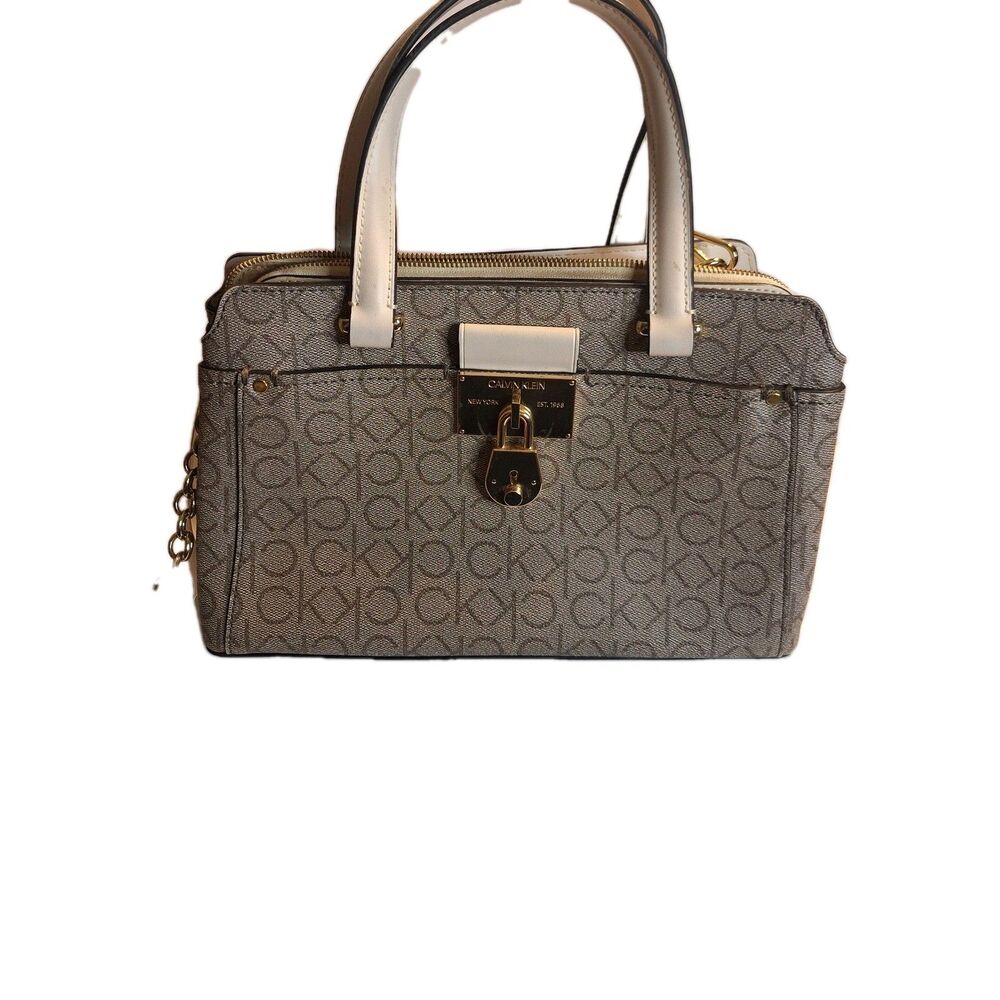 Calvin Klein Monogram Satchel/Crossbody Handbag